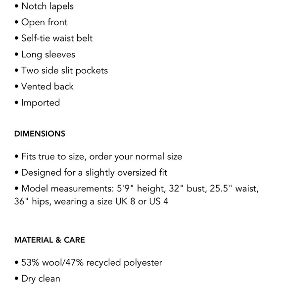 Reiss Brooks belted long coat - Picture 9 of 9